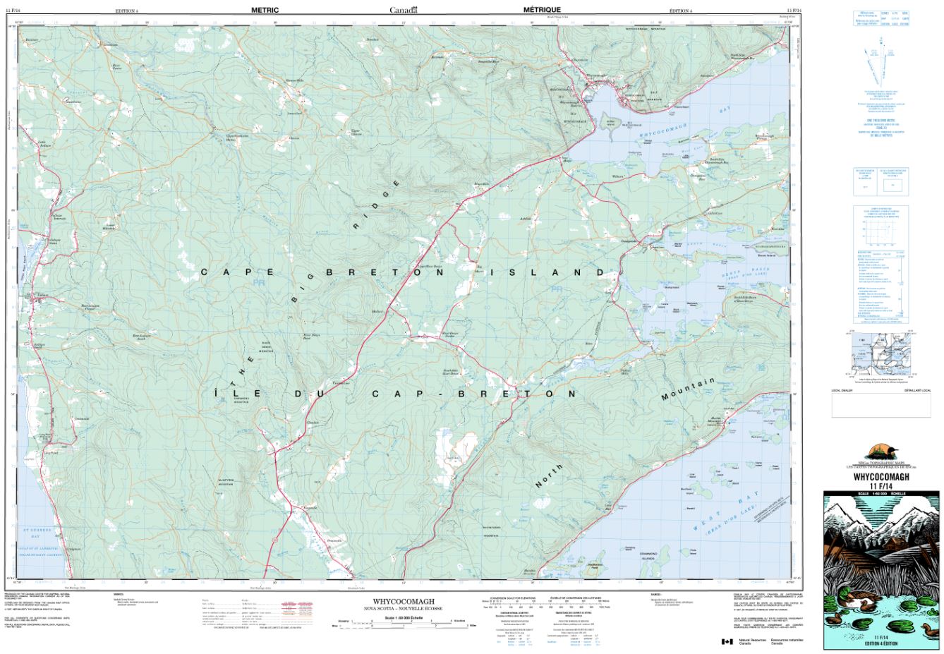 11f14 Whycocomagh Topographic Map Nova Scotia Tyvek Maps And More 2231