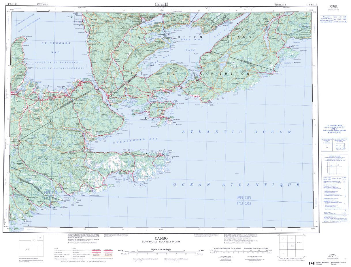 11f Canso Topographic Map Nova Scotia Maps And More 2332
