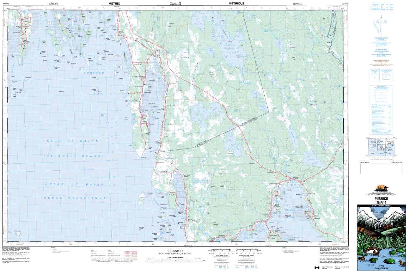 20p12 Pubnico Topographic Map Nova Scotia Maps And More 8015