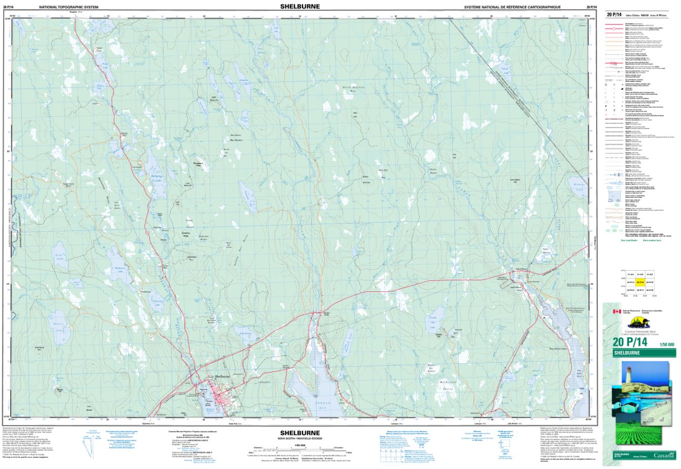 20p14 Shelburne Topographic Map Nova Scotia Maps And More 6086