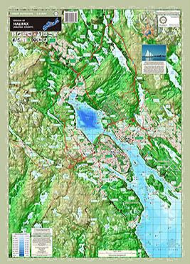 Maps And More Halifax Region Of Halifax Wall Map 20" X 28" | Maps & More