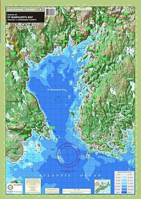 St Margarets Bay Map St. Margaret's Bay Region Wall Map 20"X 28" | Maps & More