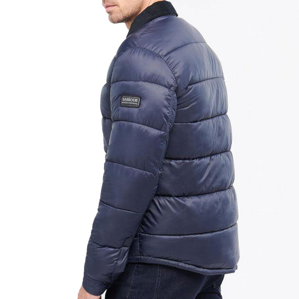 Barbour International Mens Blake Shirt Quilted Jacket - Navy