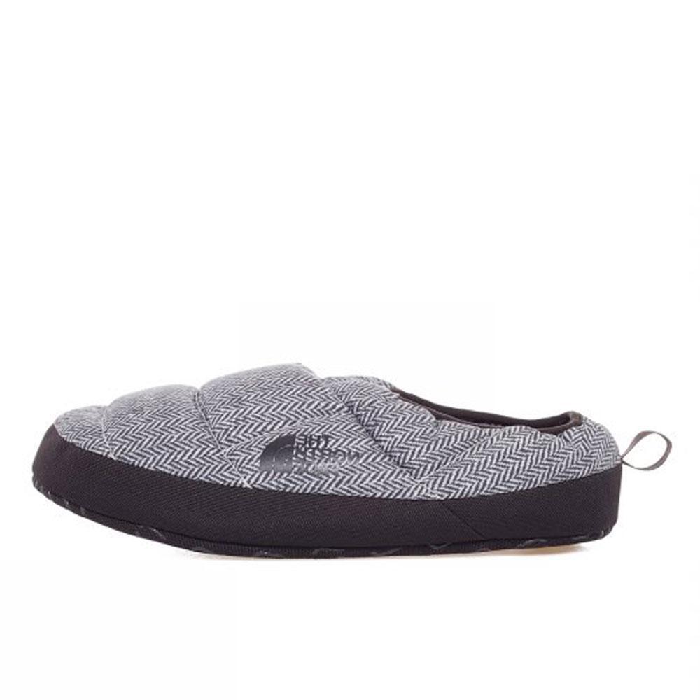 north face slippers grey