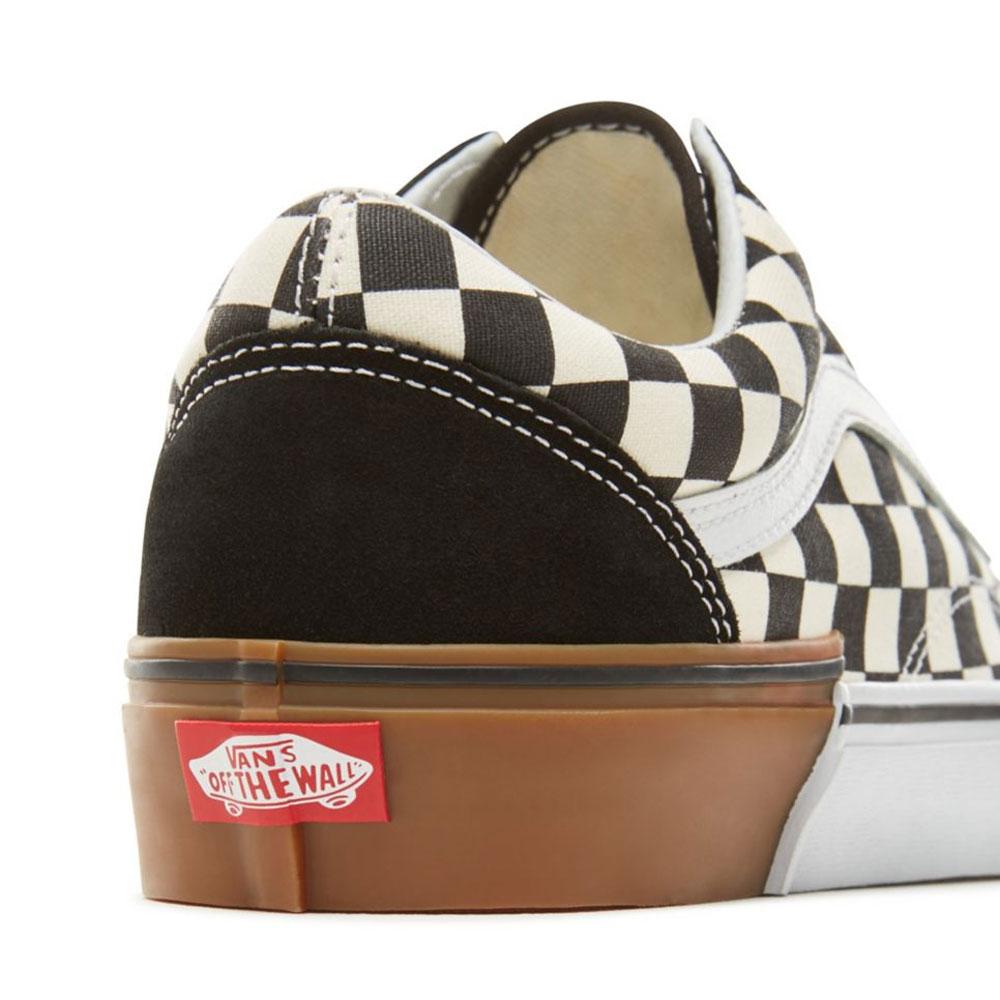 VANS Old Skool Suede Gum Block Shoes - Checkerboard VA38G1U58