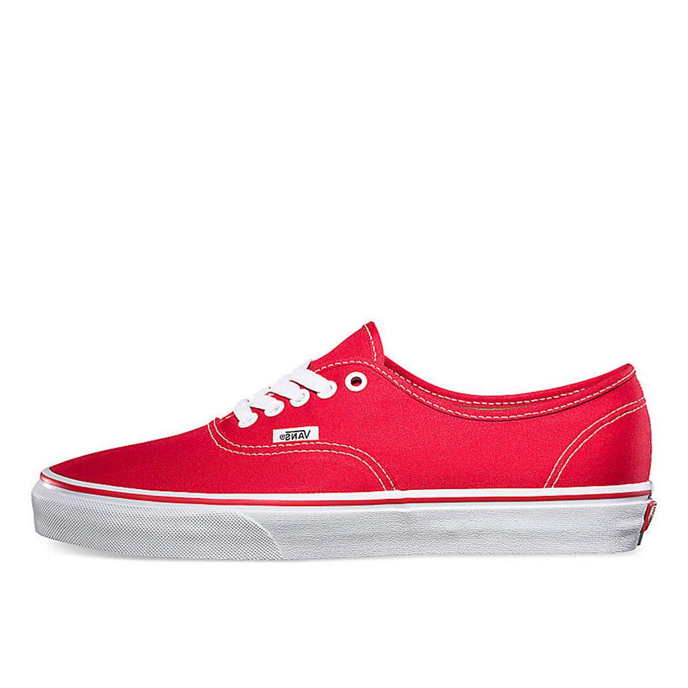 vans red low top