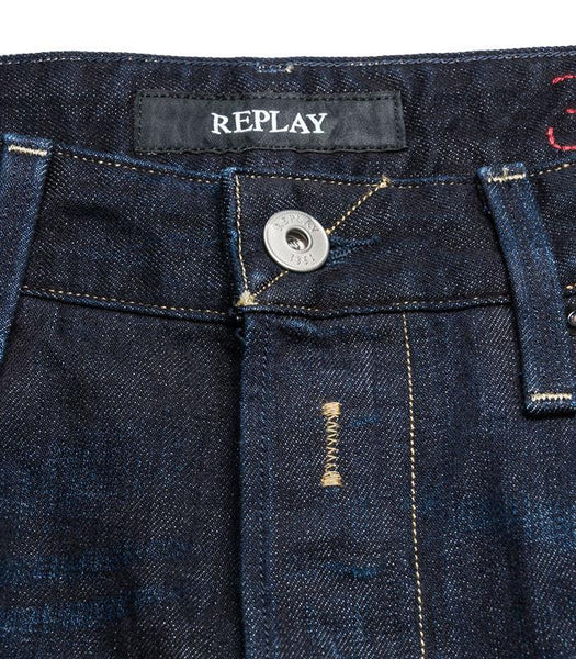 Replay Waitom Regular Slim-Fit Jeans - Blue M983.000.606 602