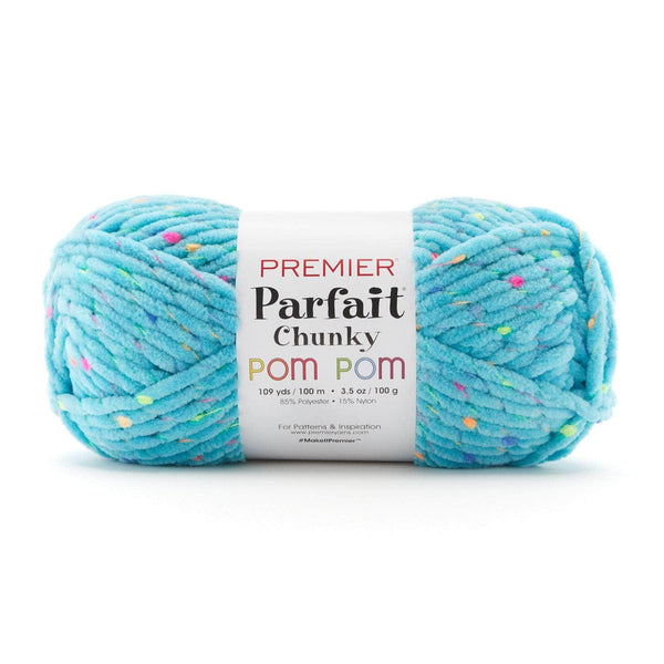 Premier Yarns Parfait XL Sprinkles Yarn, Polyester Yarn for Crocheting and  Knitting, Jumbo-Weight, Machine-Washable, Wildberry, 5.29 oz, 65 Yards