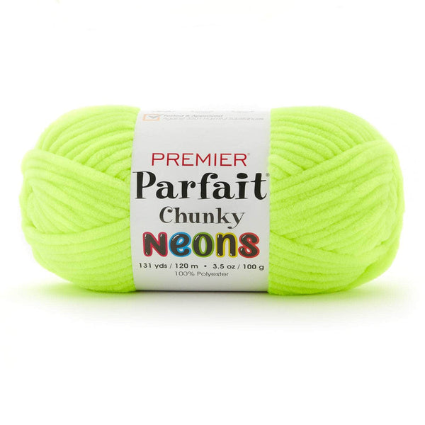 Premier Yarns Parfait Chunky - 3.5 oz - #6 Super Bulky Weight - 3 Pack Bundle with Bella's Crafts Stitch Markers (pale Blue)