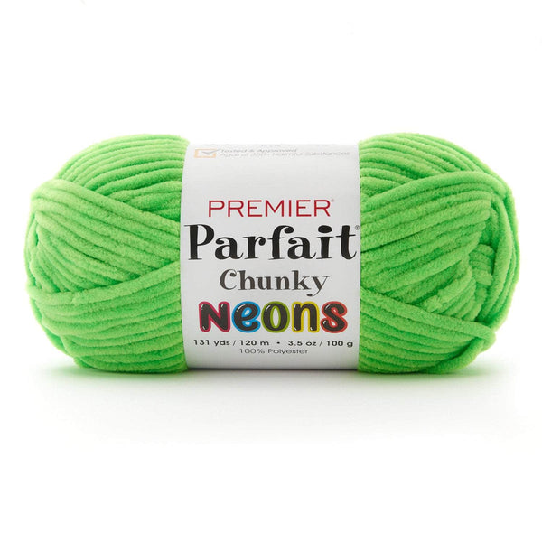  Premier Yarns Parfait Chunky Pom Pom 2107-01 Let's Glow