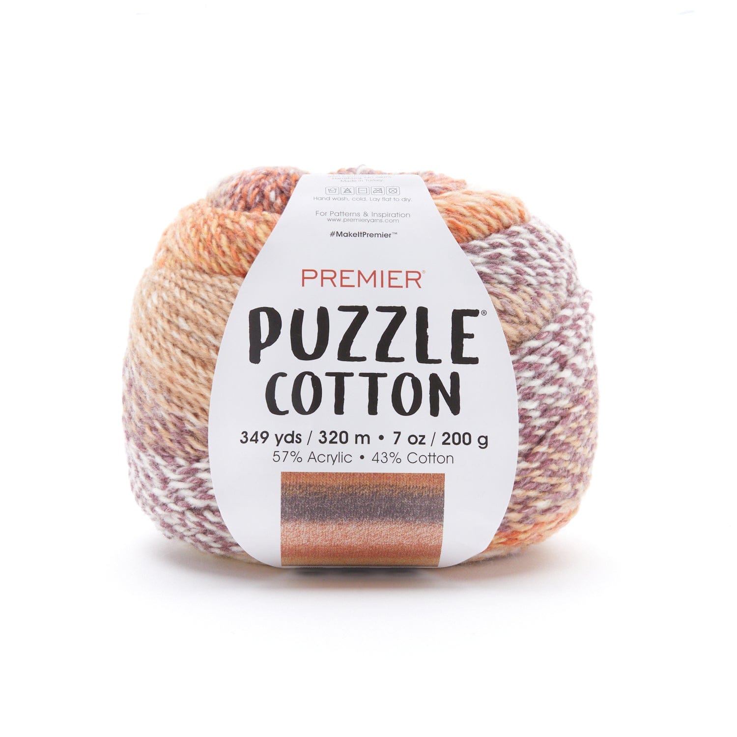 #MakeltPremier PREMIER PUZZLE OTTON 349 yds 320 m * 7 0z 200 g 57% Acrylic 43% Cotton 