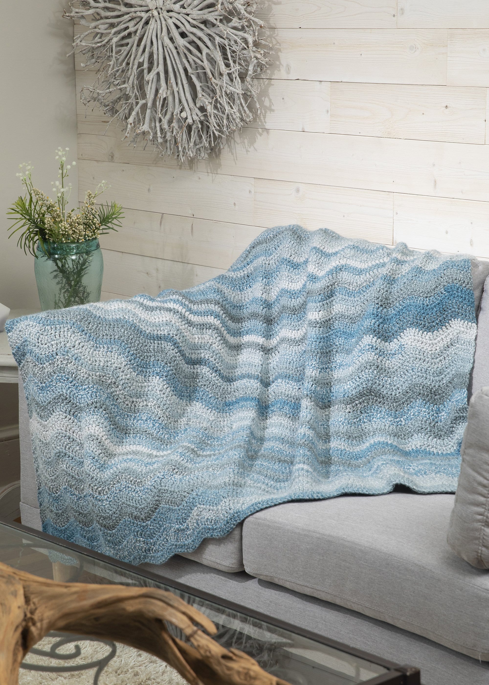 Radiant Ripple Afghan – Premier Yarns