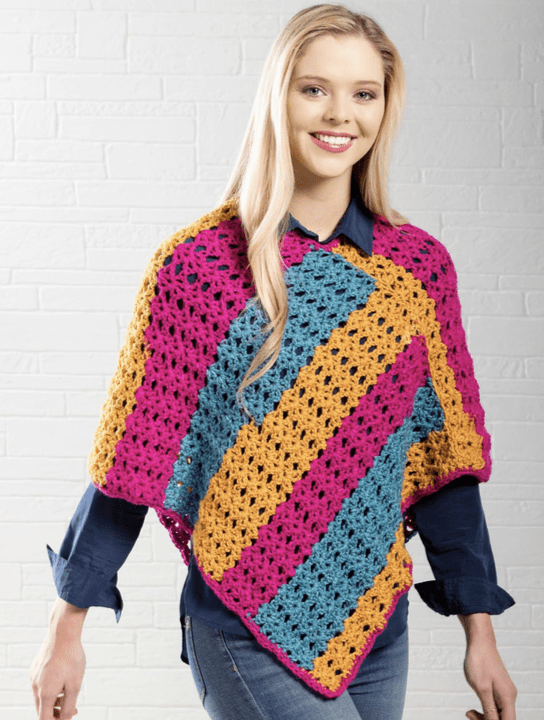 Premier® Star Stitch Crochet Poncho – Premier Yarns