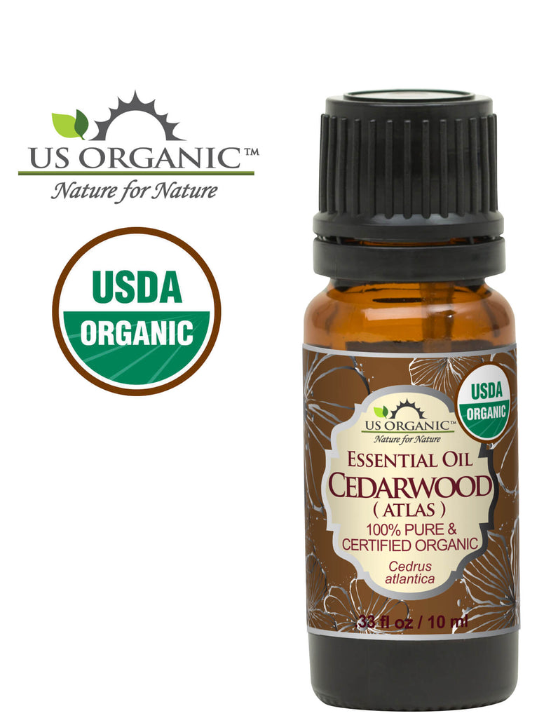 100 Pure Certified USDA Organic Cedarwood Essential Oil US