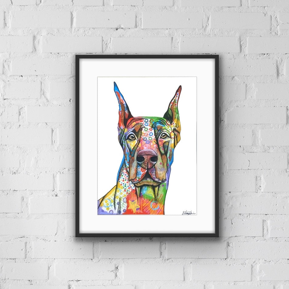 Doberman Dog Art