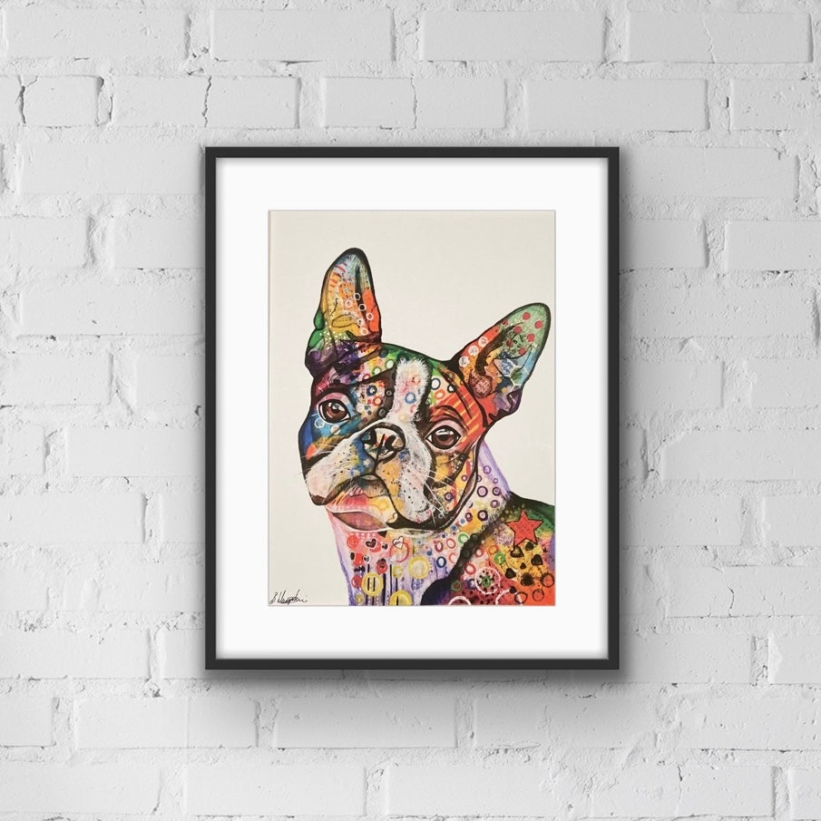 Boston Terrier Dog Art