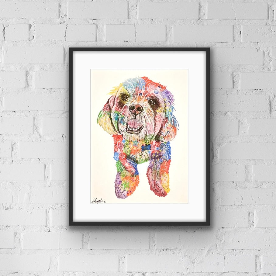 Bichon Frise Dog Art