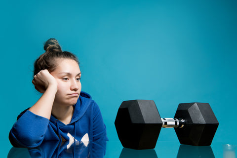 woman reluctant to exercise