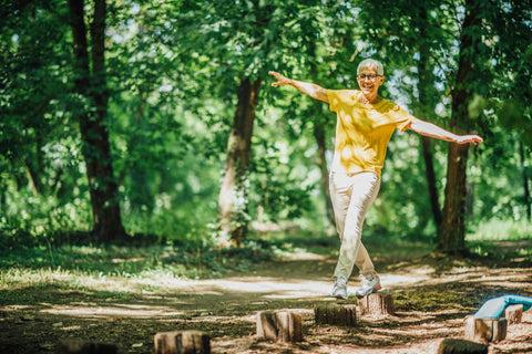 woman with good balance