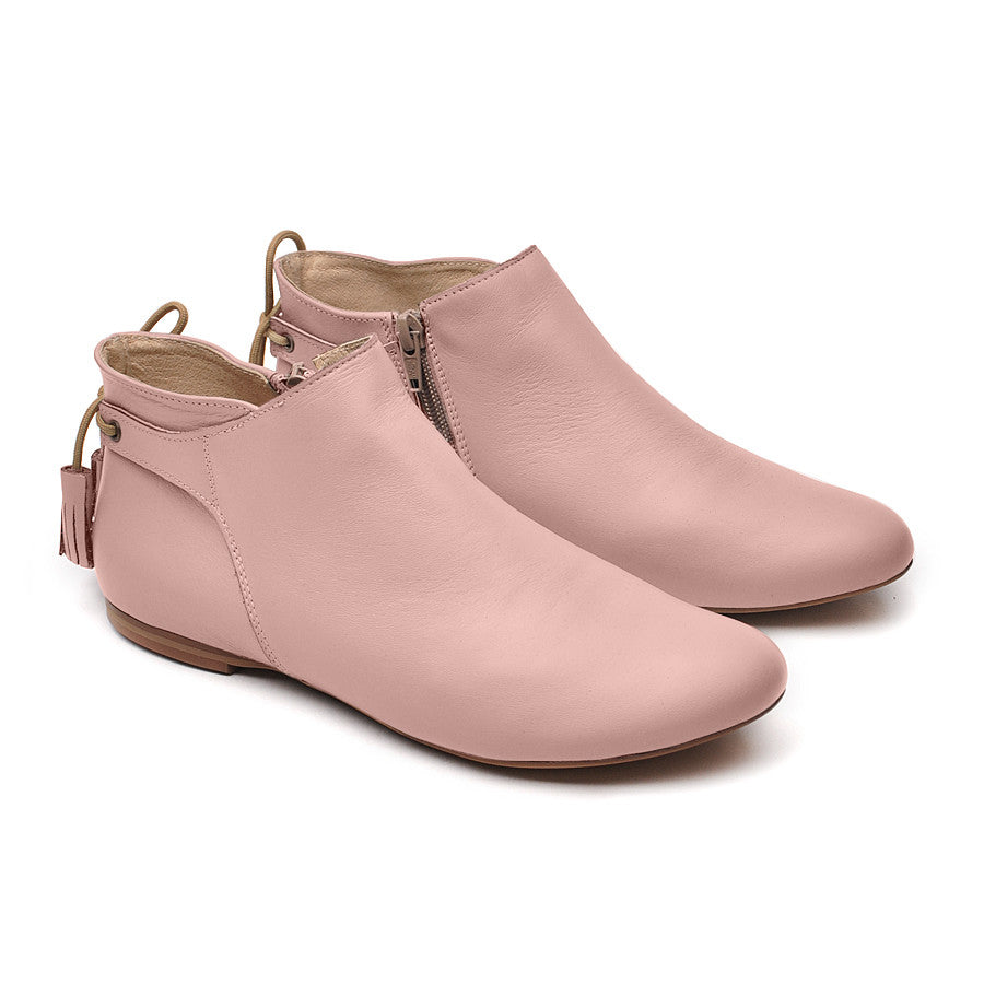 light pink chelsea boots