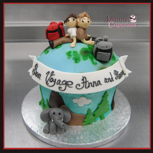 Bon Voyage Cake Johnnie Cupcakes