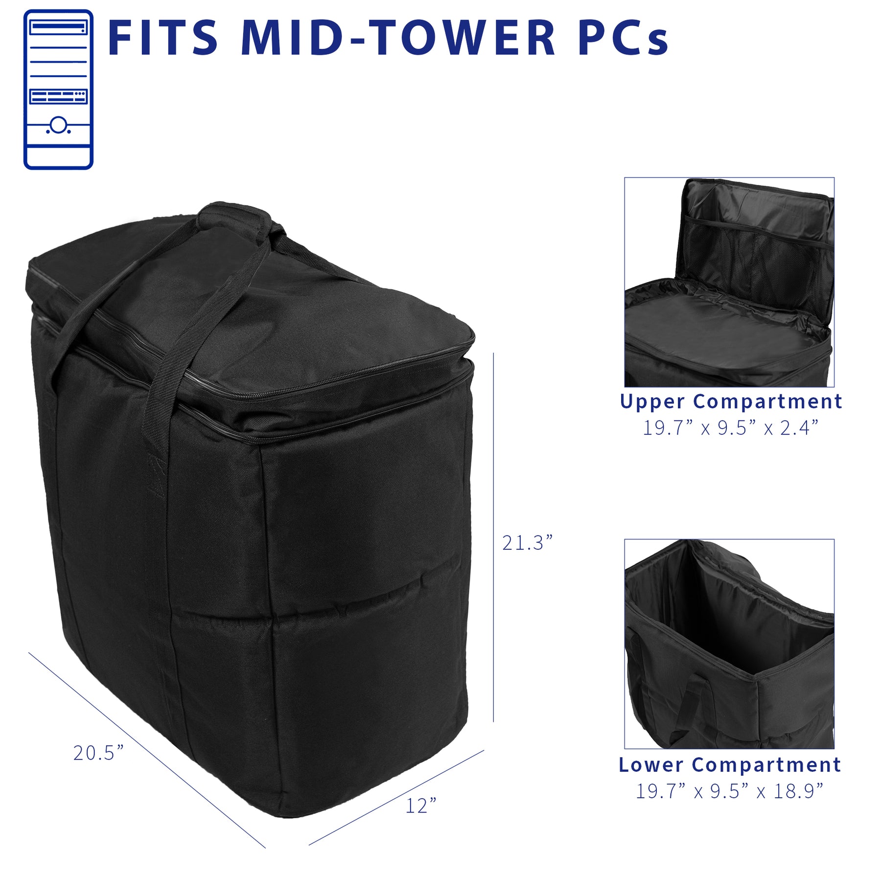 pc tower travel case