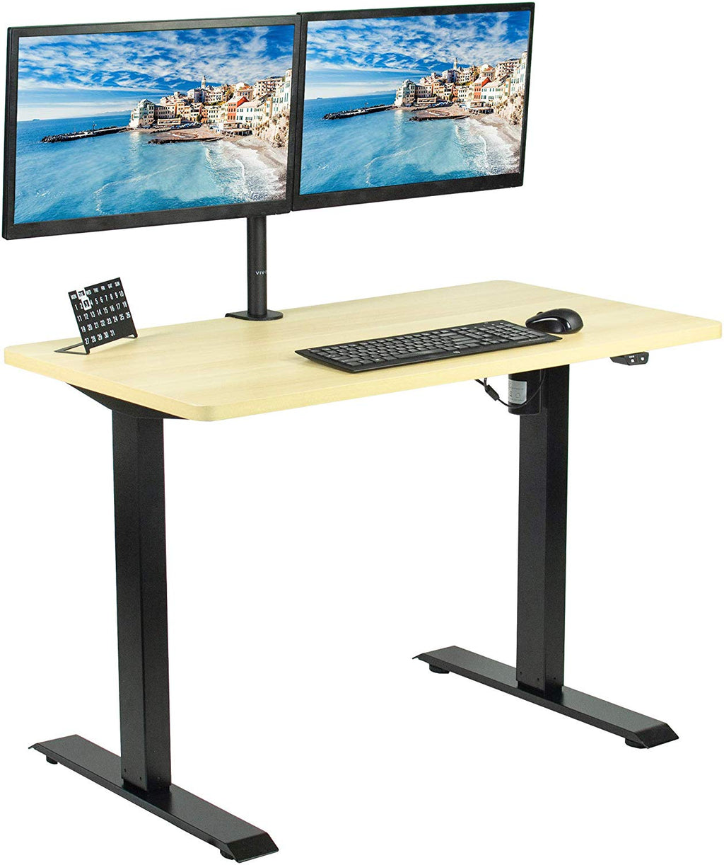 Desk Kit B04clight Wood Black 43 X 24 Electric Desk Vivo