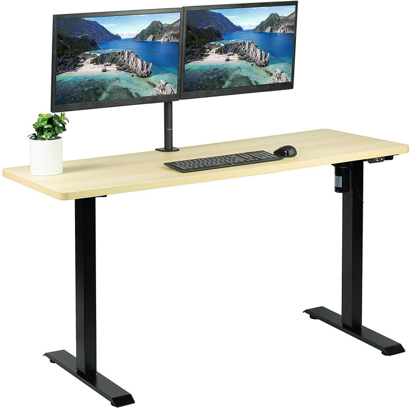 Desk Kit B06wwhite Black 60 X 24 Electric Desk Vivo Desk