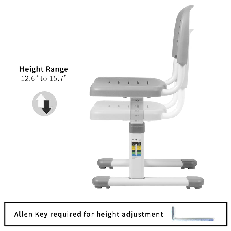 child desk height