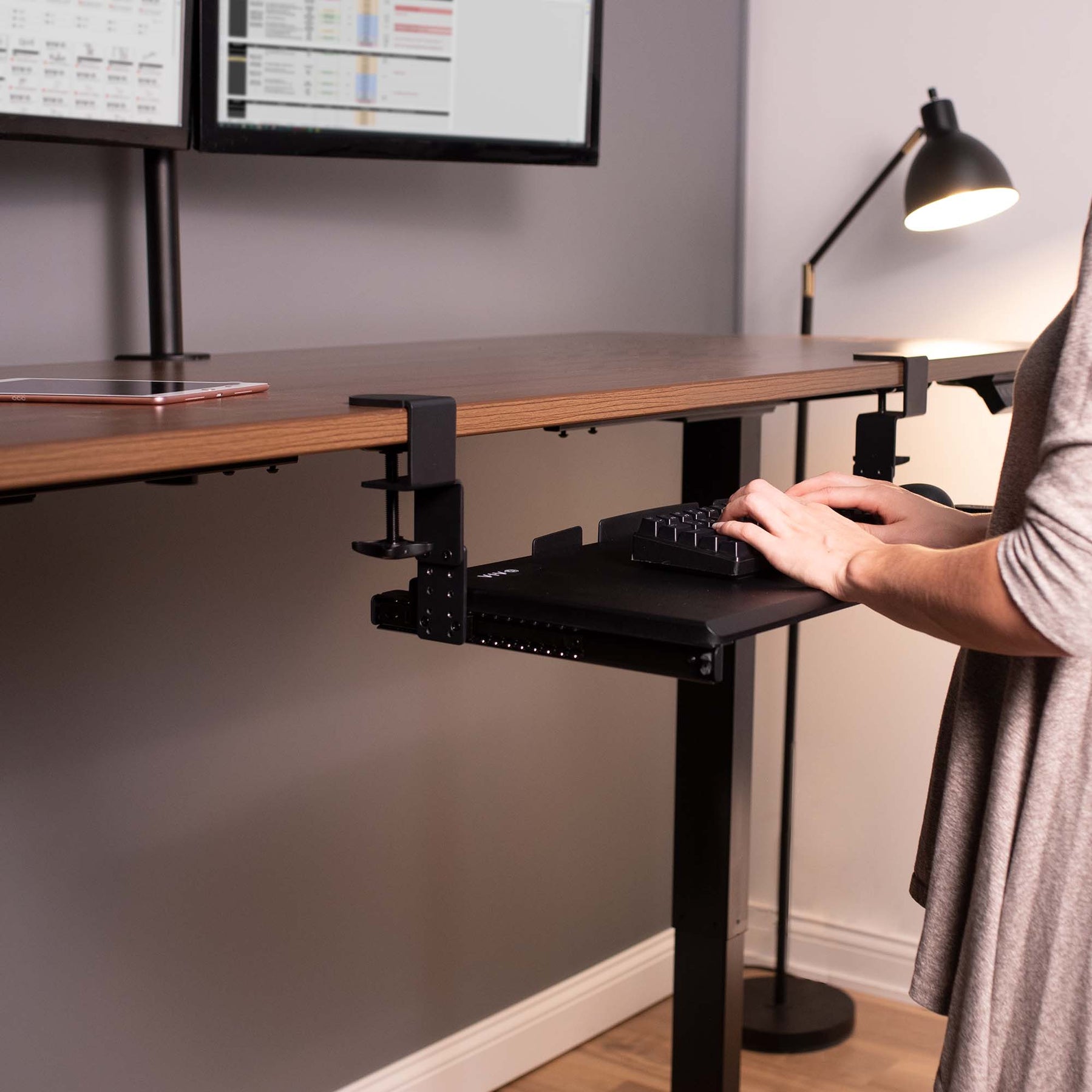 jarvis standing desk keyboard tray