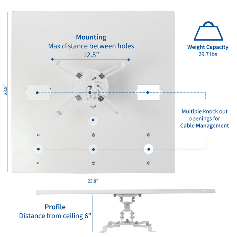 drop ceiling projector mounting