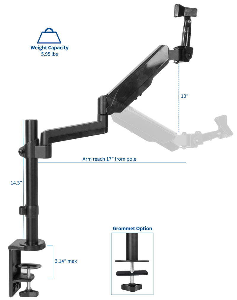 Stand Mic01pneumatic Arm Microphone Desk Mount Vivo Desk