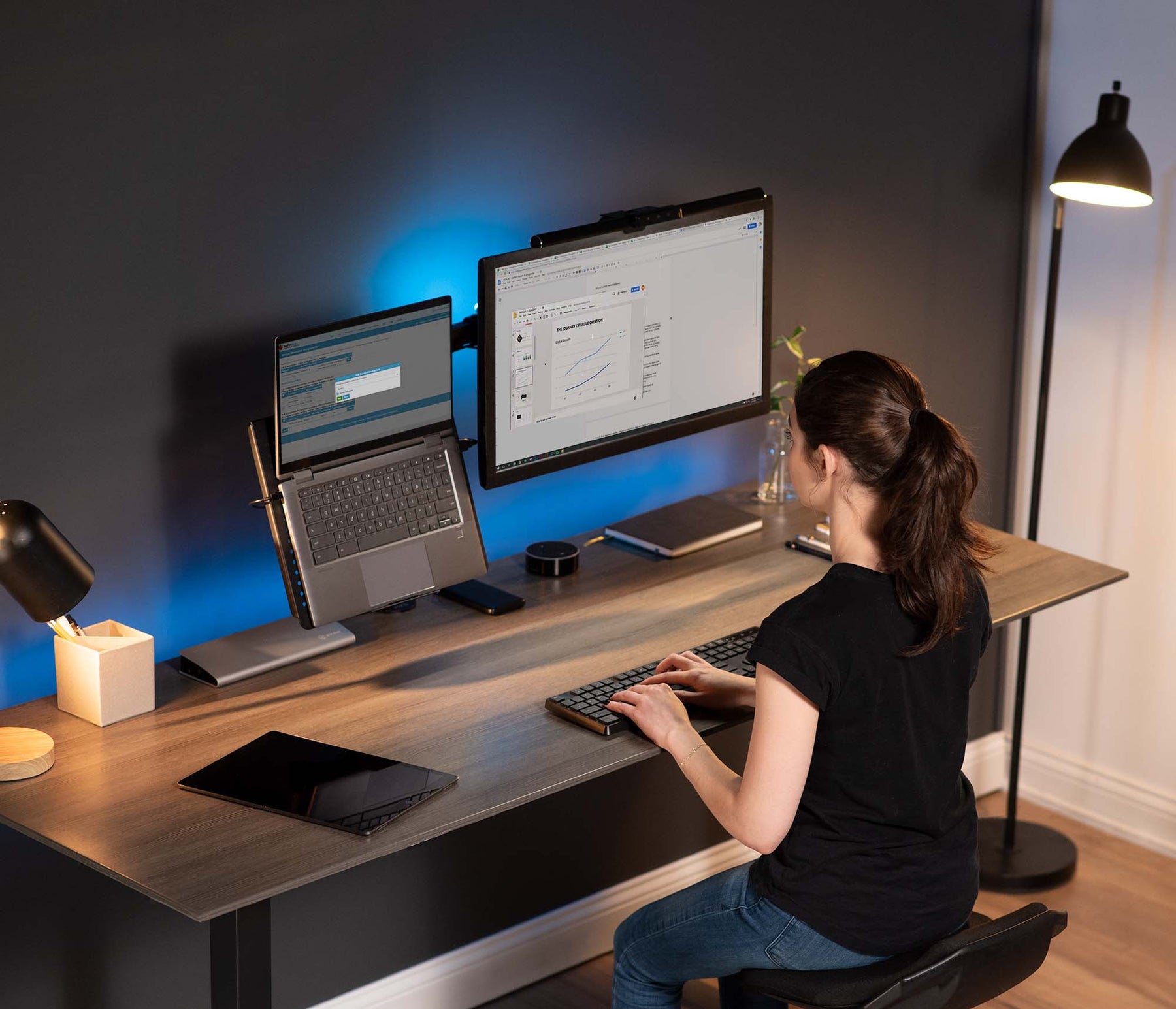 Kikker voldoende monteren Single Monitor and Laptop Desk Mount – VIVO - desk solutions, screen  mounting, and more