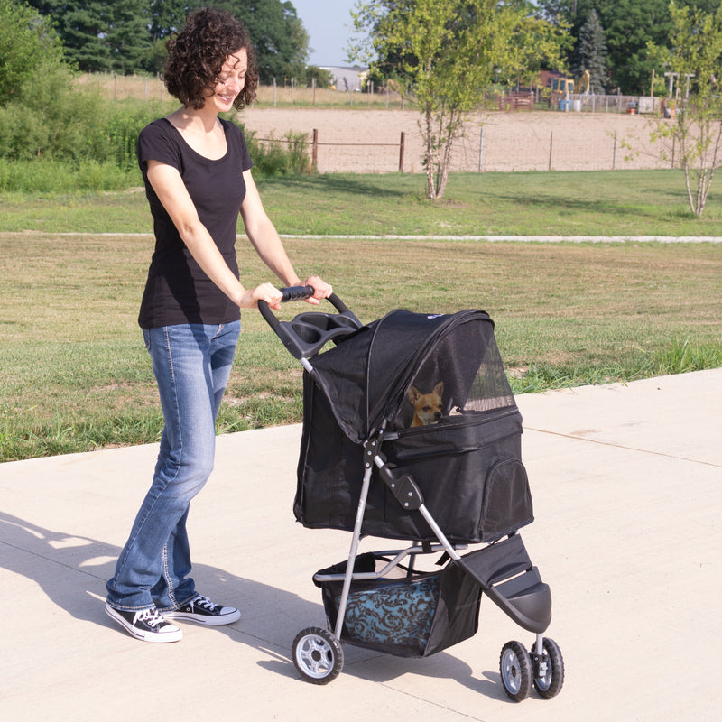 vivo three wheel pet stroller