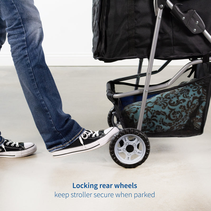 vivo three wheel pet stroller