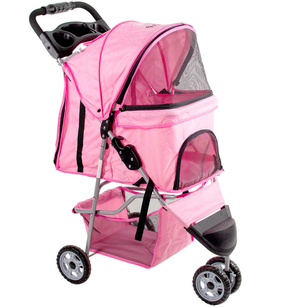 vivo 3 wheel dog & cat stroller