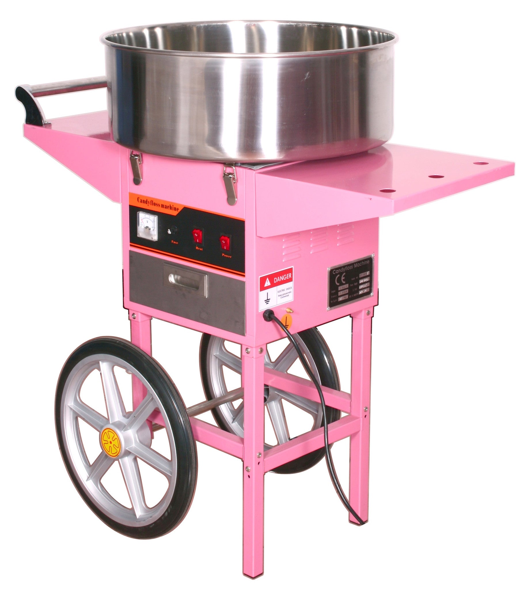 CANDY-V002 Electric Commercial Cotton Candy Machine and Cart – VIVOUS