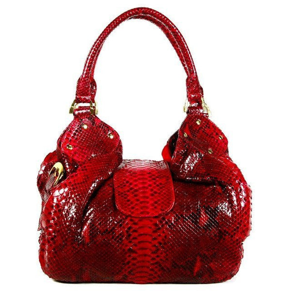 Emery Tote Red Patent Leather Tote Bag - Schandra