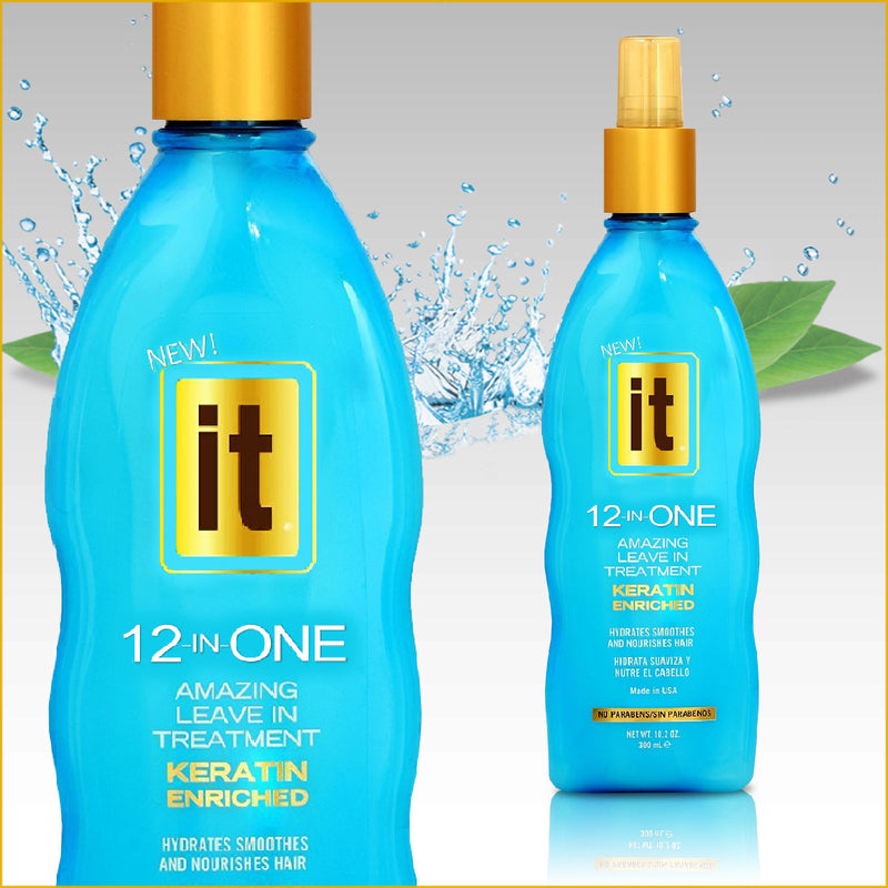 IT 12-in-One Amazing Leave in Treatment Keratin Enriched Spray 10.2 Oz