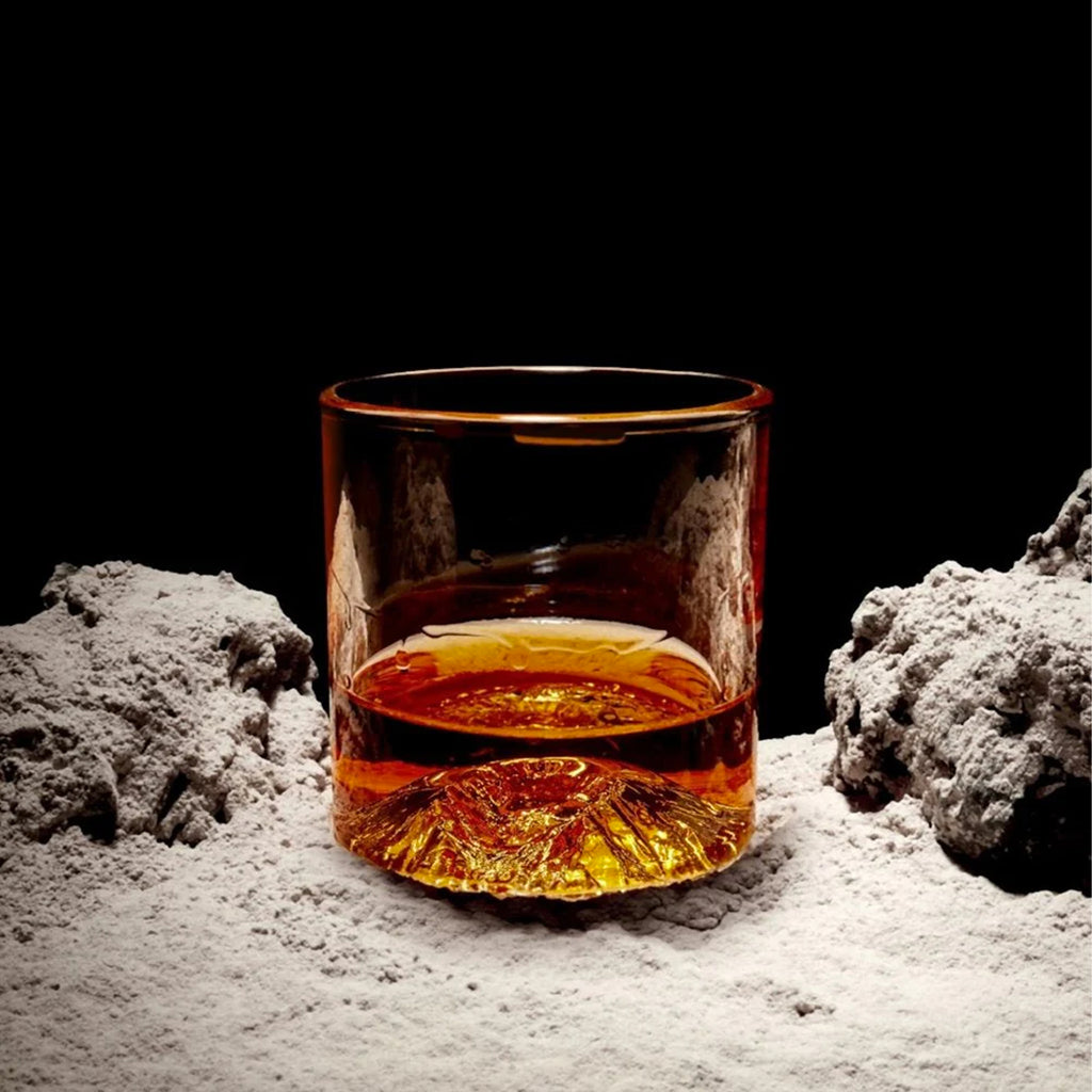 The Teton Tumbler | Handblown Mountain Whiskey Glass Made in USA