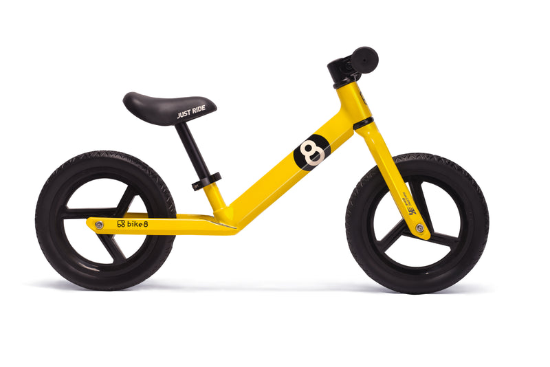 yellow balance bike