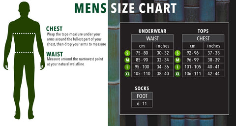 Mens Size Chart