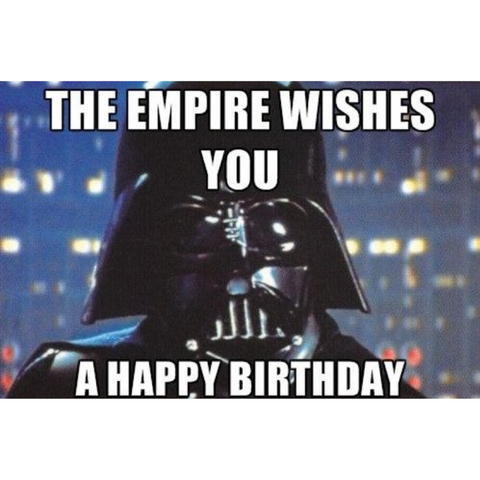 Star Wars Birthday meme