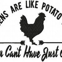 CHICKENS ARE LIKE POTATO CHIPS -YOU CAN'T HAVE JUST ONE | Bling Sass ...