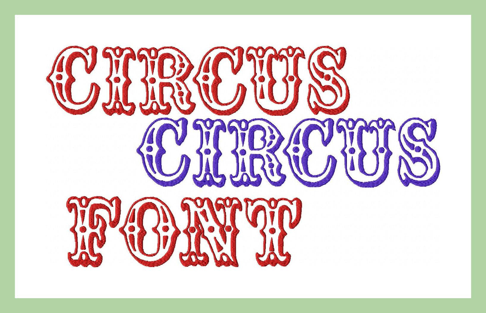 Circus Style Fonts Circus Fonts Font Carnival Typography Alphabet ...