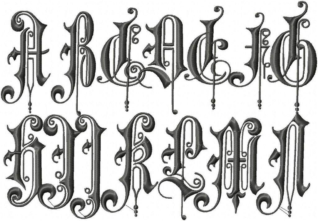 old english font for the letter o