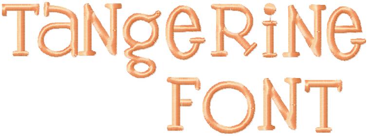 similar to tangerine font