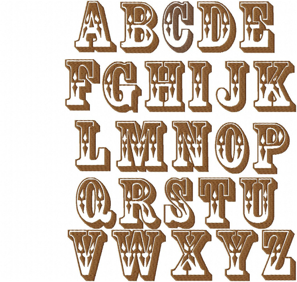 Western Advertising Font - comes in 2 inch size | Bling Sass & Sparkle
