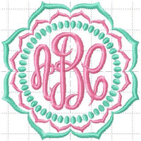 Scallop Monogram Frame - This Darling Frame Is Perfect For Most Projec 