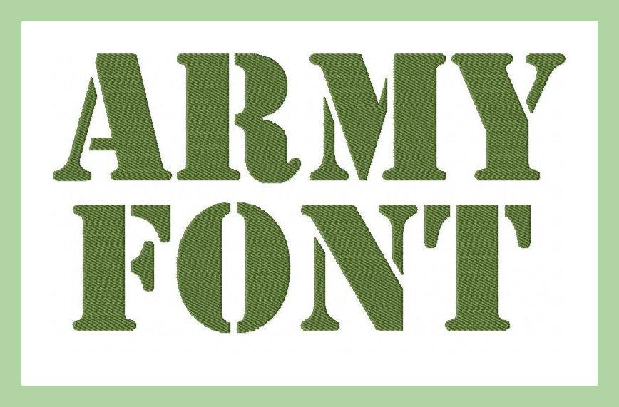 military fonts